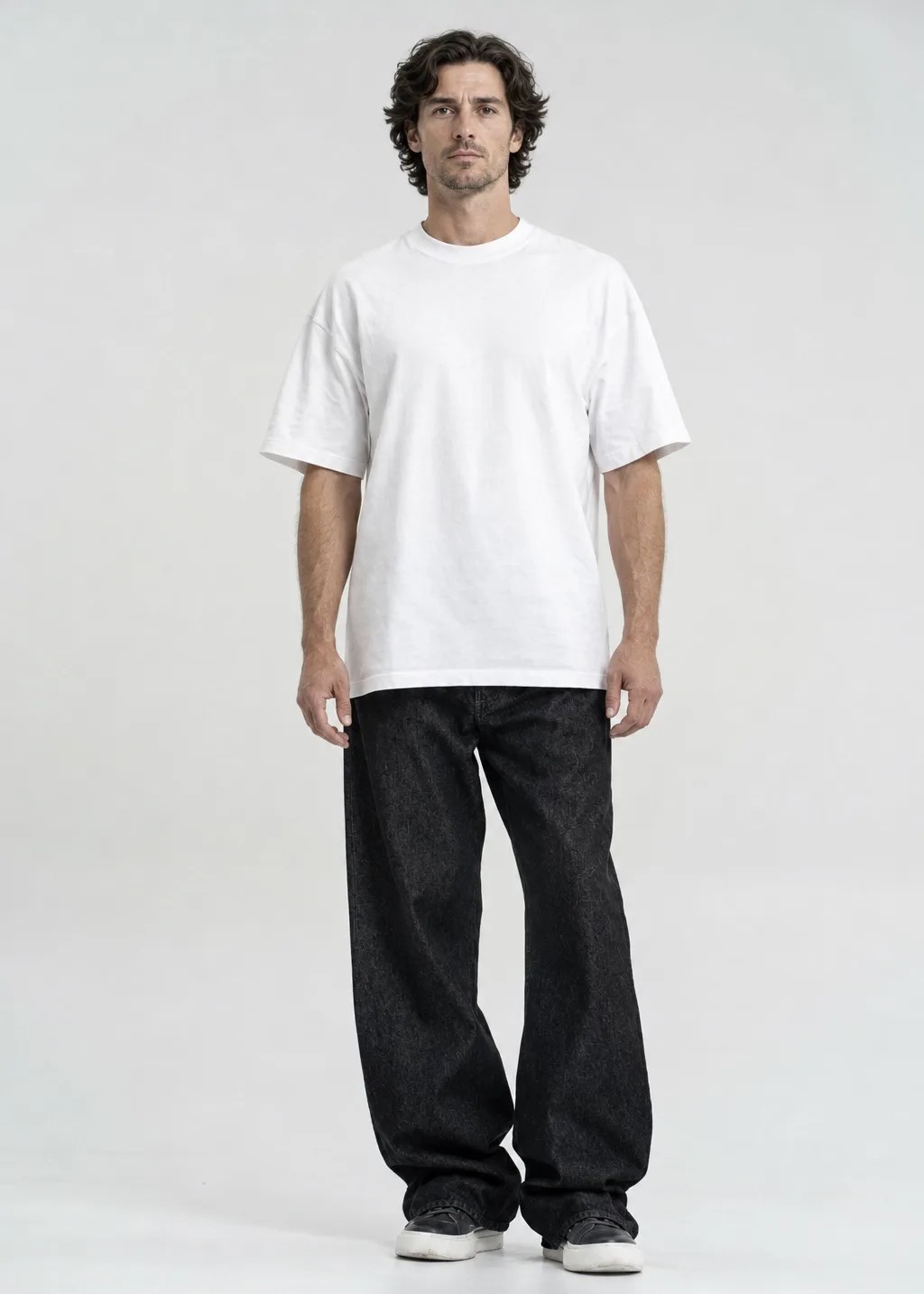 Джинсы WIDE LEG цвет черный